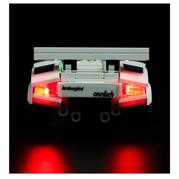 NEW LEGO Speed Champions Lamborghini Countach 76908 + LED Lighting Kit Bundle - Picture 8 of 8